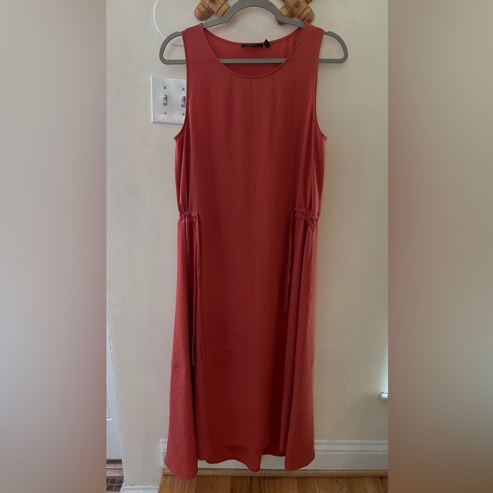 Theory Cinch Waist Midi Dress